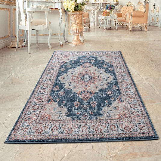 Luxe Weavers Nayara Collection 7160 Blue Area Rug - Luxe Weavers