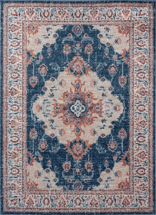 Luxe Weavers Nayara Collection 7160 Blue Area Rug - Luxe Weavers