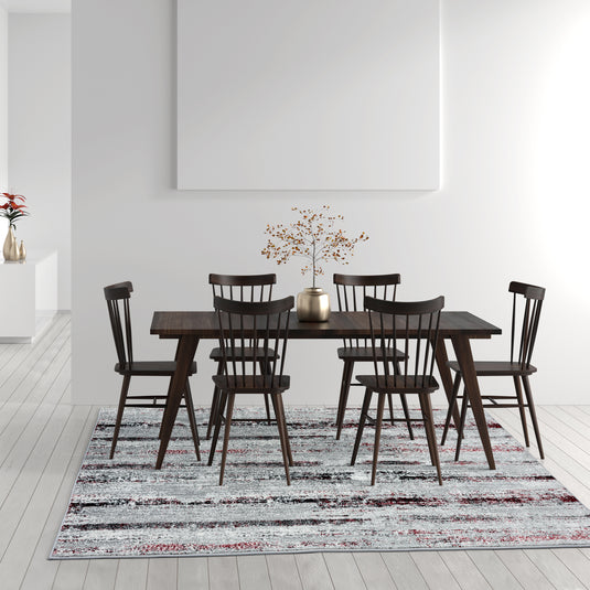 Red-abstract-area-rug