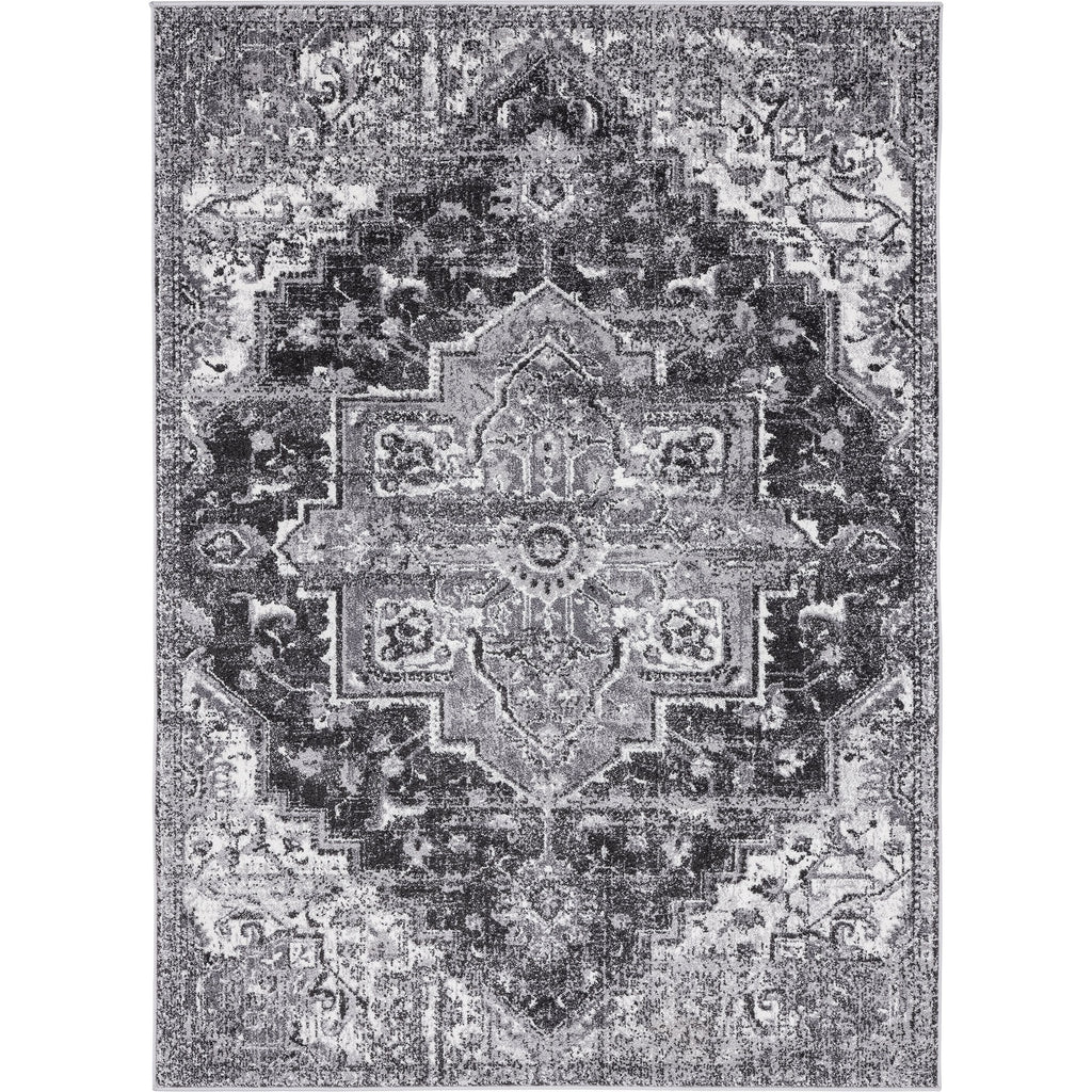 Luxe Weavers Hapstead Collection 5623 Anthracite Abstract Area Rug - Luxe Weavers
