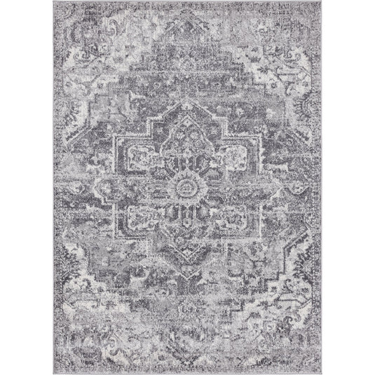 Luxe Weavers Hapstead Collection 5623 Grey Abstract Area Rug - Luxe Weavers
