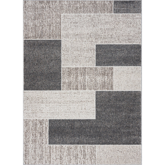 Color Block Geometric Art Deco Area Rug - Modern Area Rugs by Luxe Weavers®