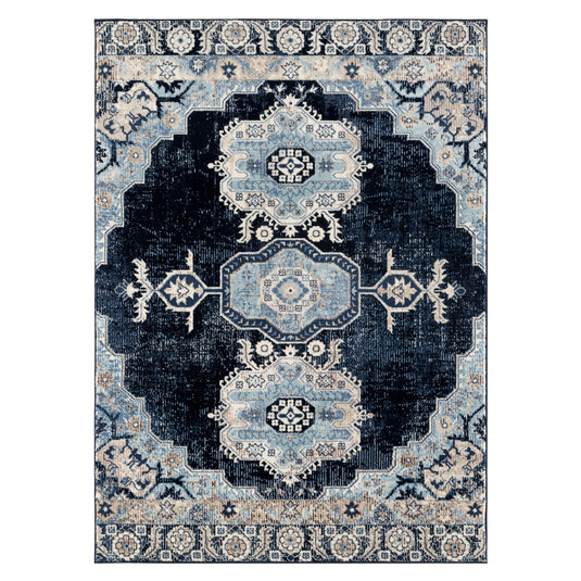 Floral Distressed Area Rug - Modern Area Rugs by Luxe Weavers®
