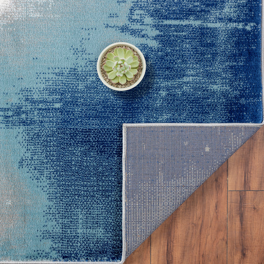 Blue-abstract-area-rug