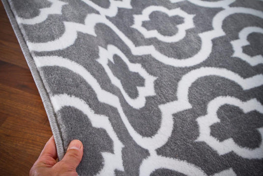 Luxe Weavers Gray Moroccan 3028 Trellis Modern Area Rug - Luxe Weavers