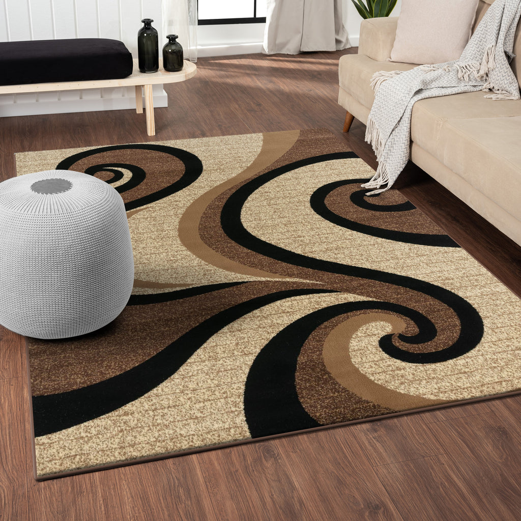 Avalon 0327 Contemporary Abstract Area Rug - Modern Area Rugs by Luxe Weavers®
