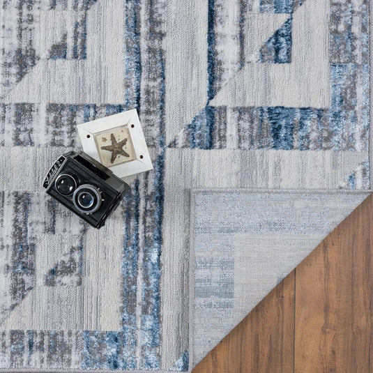 Geometric Squares Pattern 6200 Area Rug