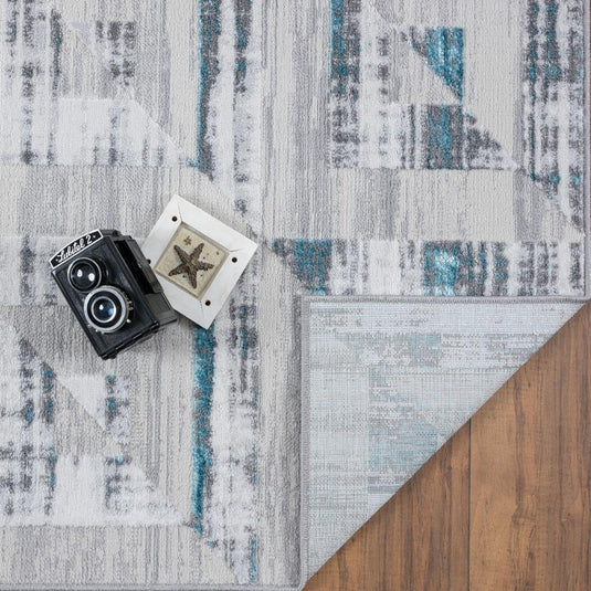 Geometric Squares Pattern 6200 Area Rug