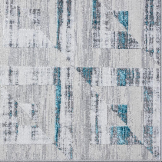 Geometric Squares Pattern 6200 Area Rug
