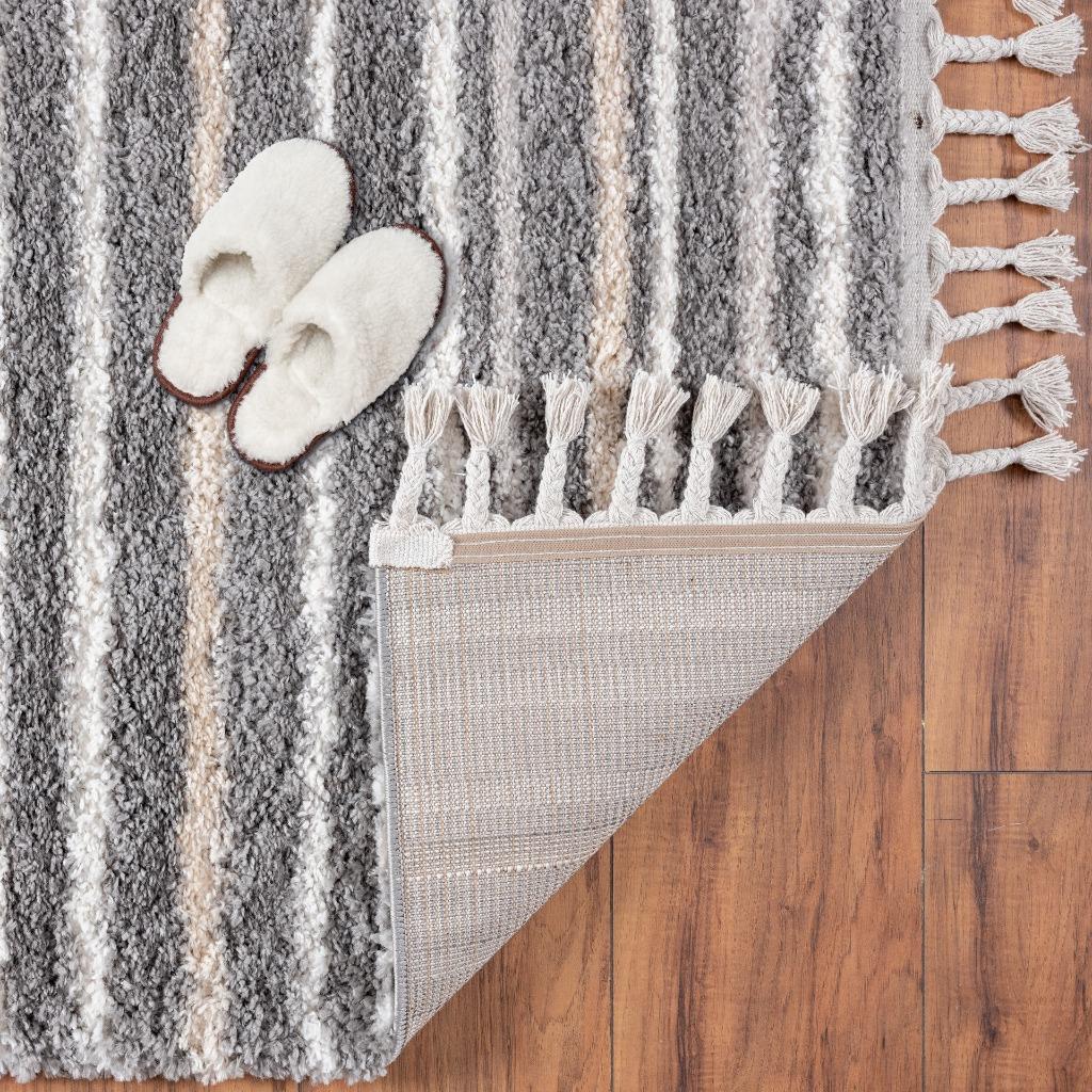 striped-shag-gray-area-rug