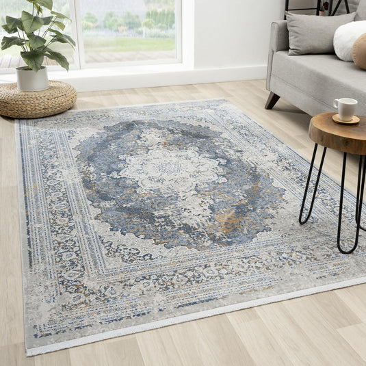 Moroccan Floral Fringe 5989 Area Rug