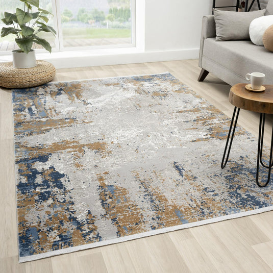 Modern Abstract Premium Fringe 5996 Area Rug