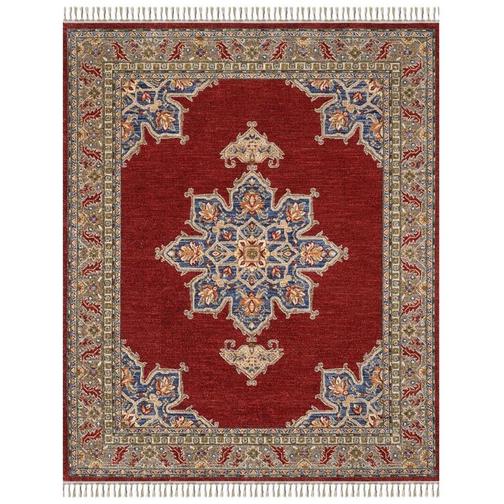 Oriental-Area-Rug-Red