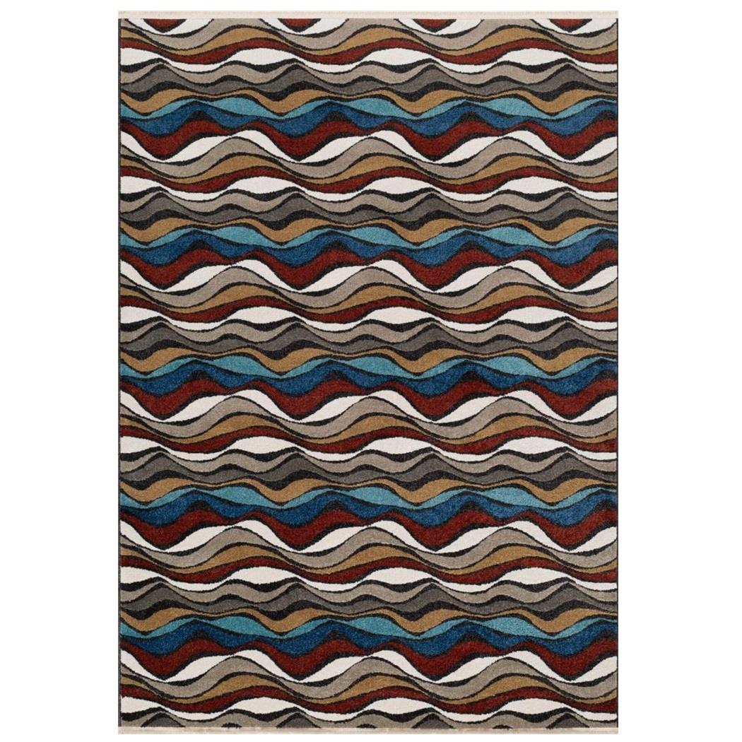 Wavy Line Area Rug | Luxe Weavers | Fringe Area Rug