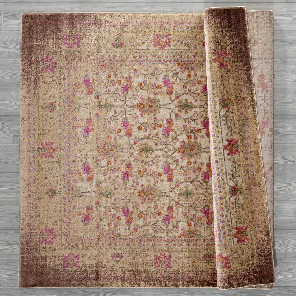 Capello 1402 Vintage Floral Area Rug - Modern Area Rugs by Luxe Weavers®