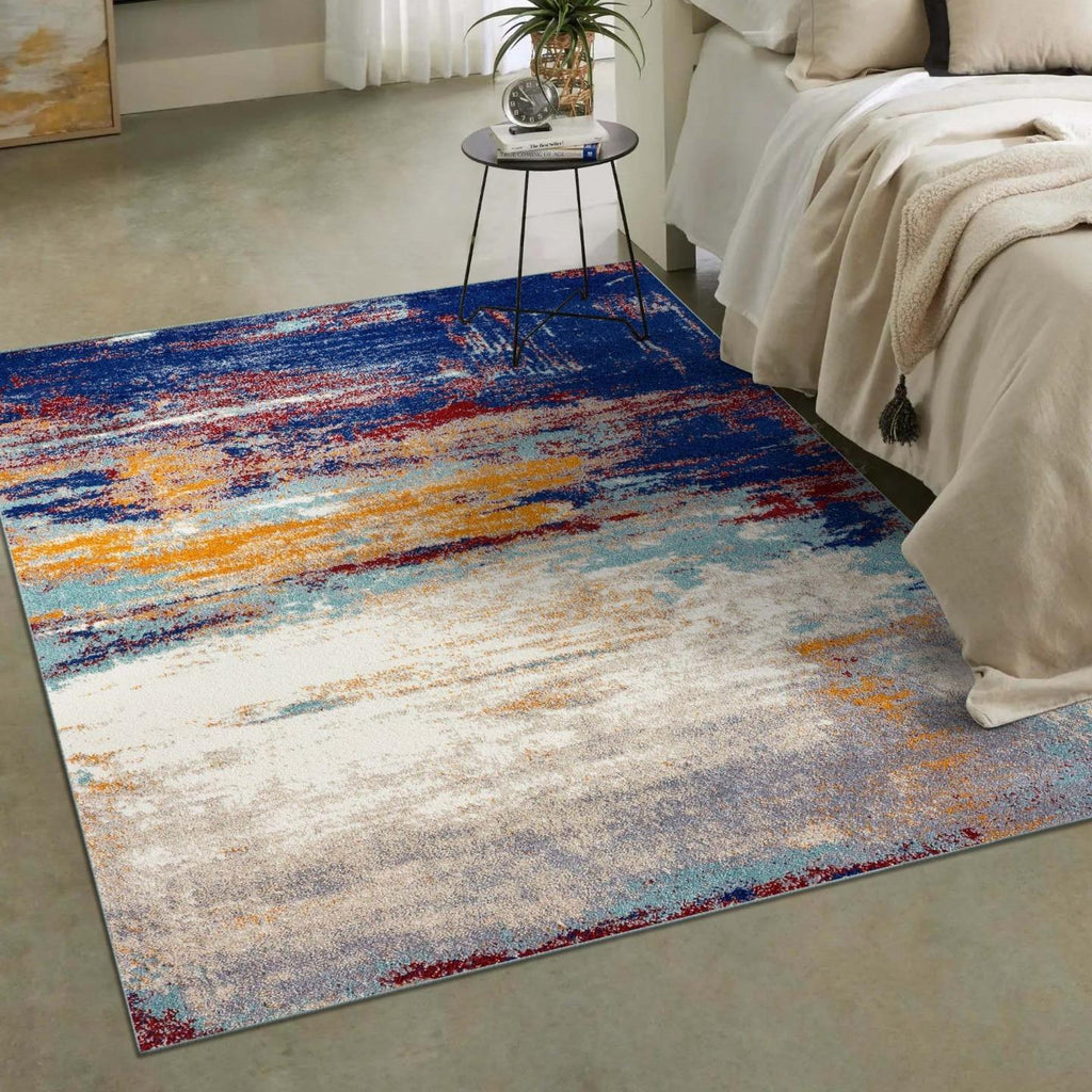 modern abstract multi family room area rug