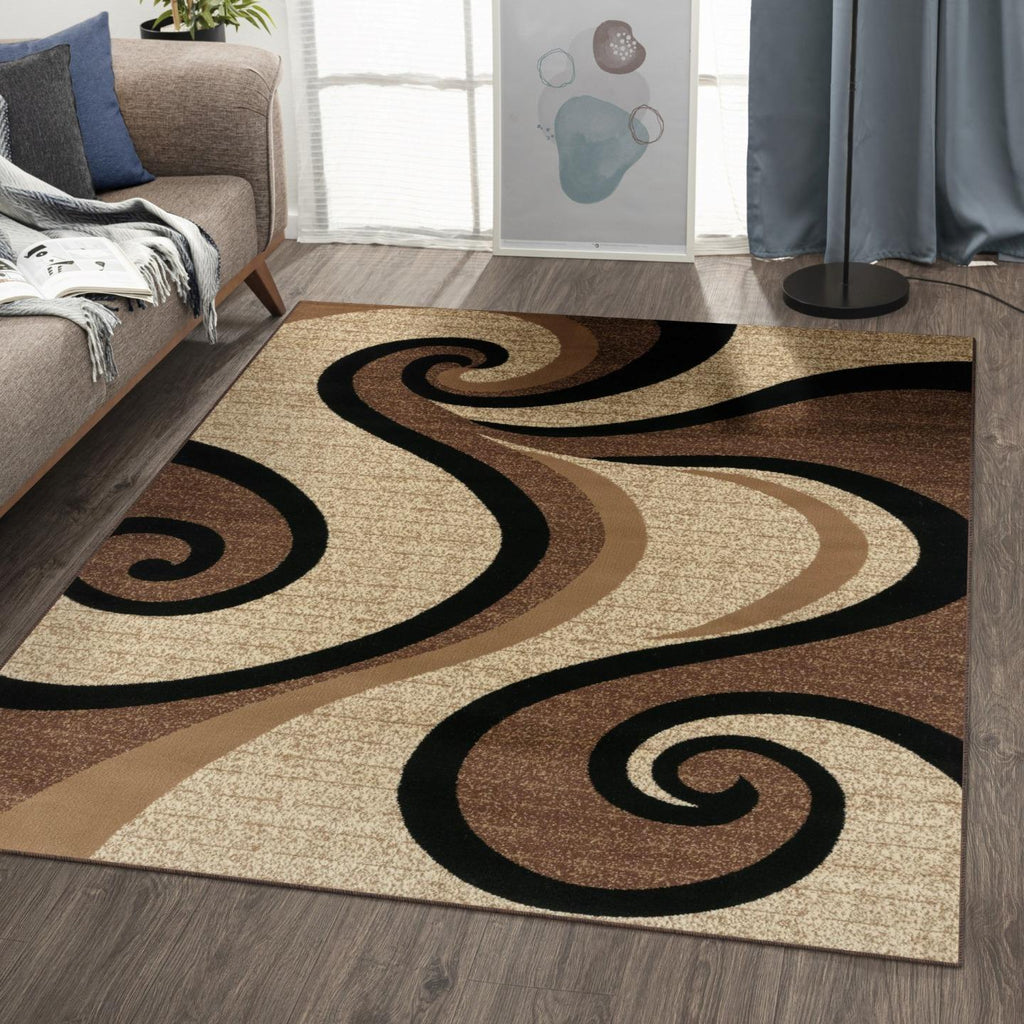 Avalon 0327 Contemporary Abstract Area Rug - Modern Area Rugs by Luxe Weavers®