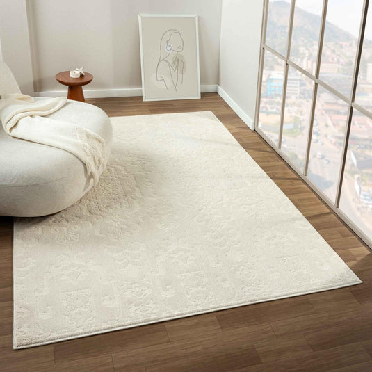 Traditional Floral Cream 139 Area Rug