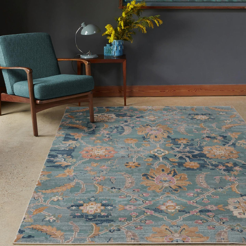 Bohemian-area-rug-turquoise