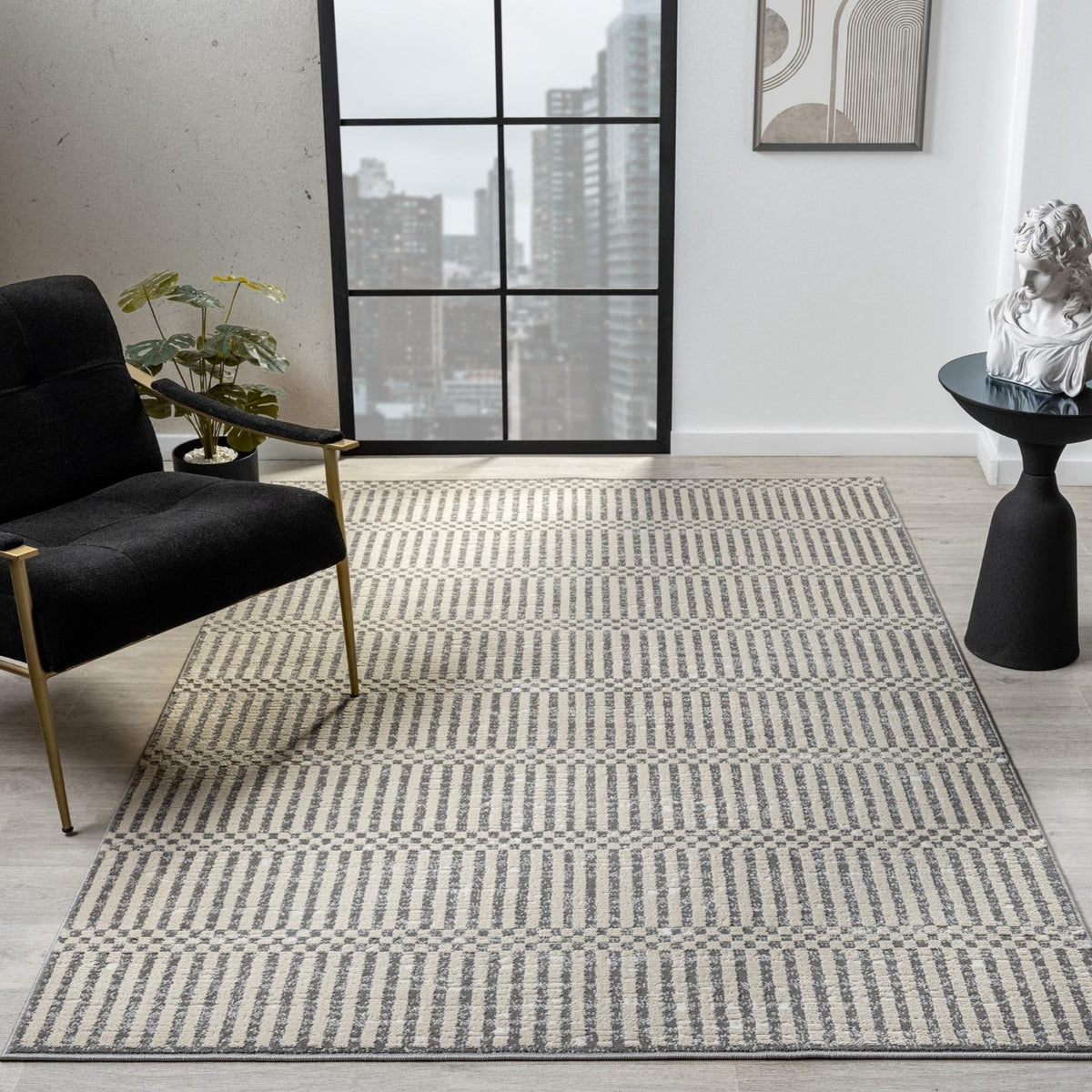 Modern Checkered Area Rug | Luxe Weavers | Geometric Carpet