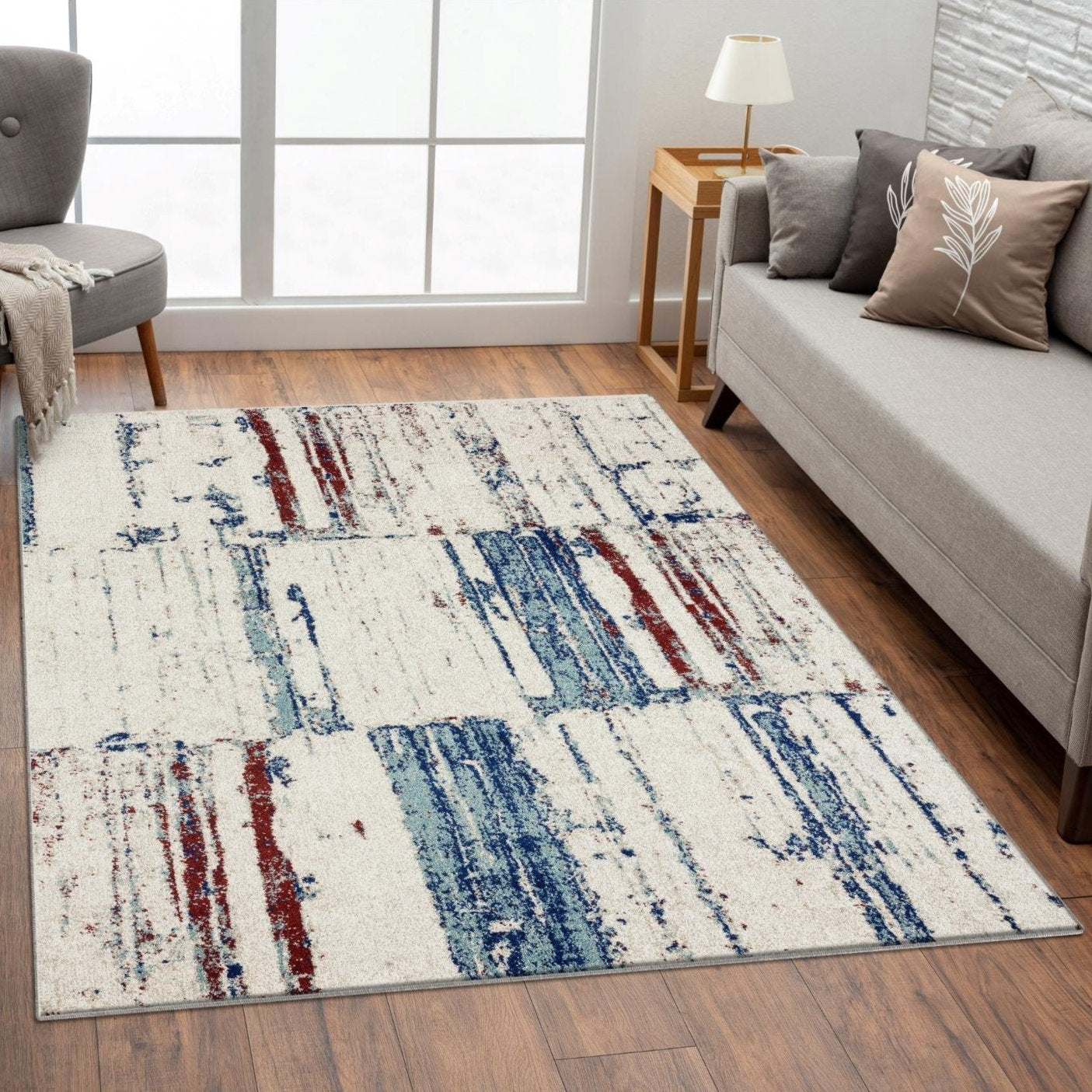 Abstract Area Rug | Luxe Weavers | Multi-Colored Rug
