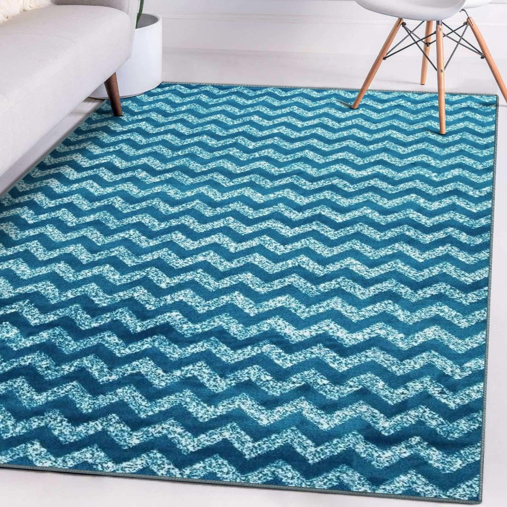 Turquoise-chevron-area-rug