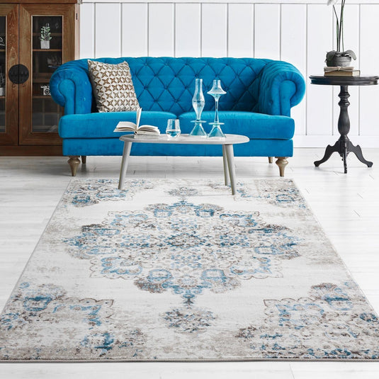 Vintage Floral 7730 Medallion Area Rug