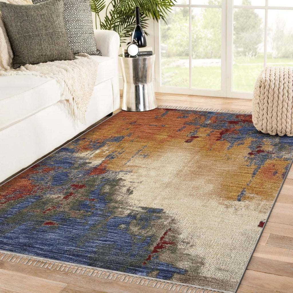 Multi-color-modern-rug