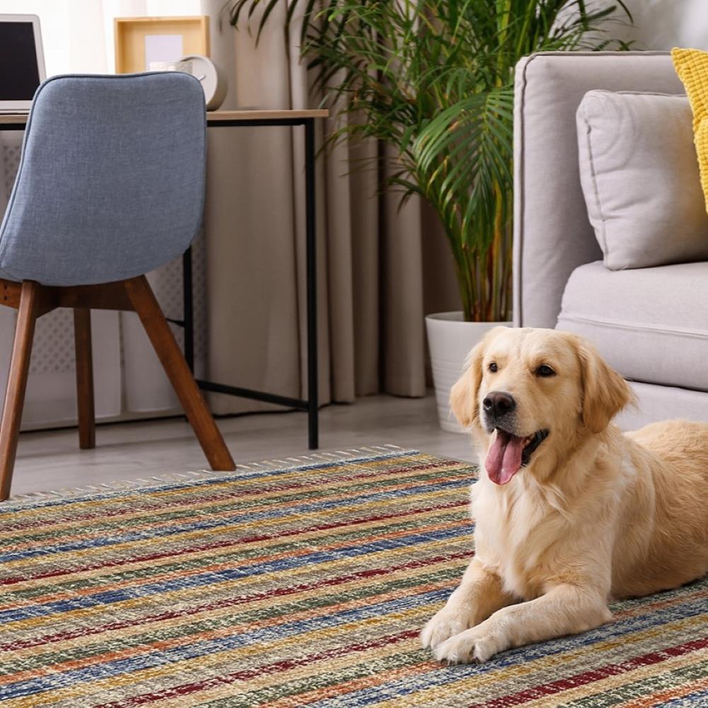 plaid-area-rug-pet-friendly