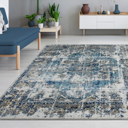 Boho Vintage Floral 7569 Area Rug