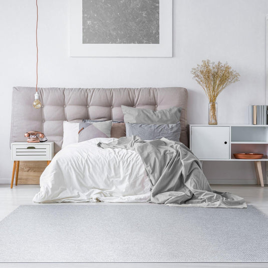 Solid Color Textured 246 Fringed Area Rug