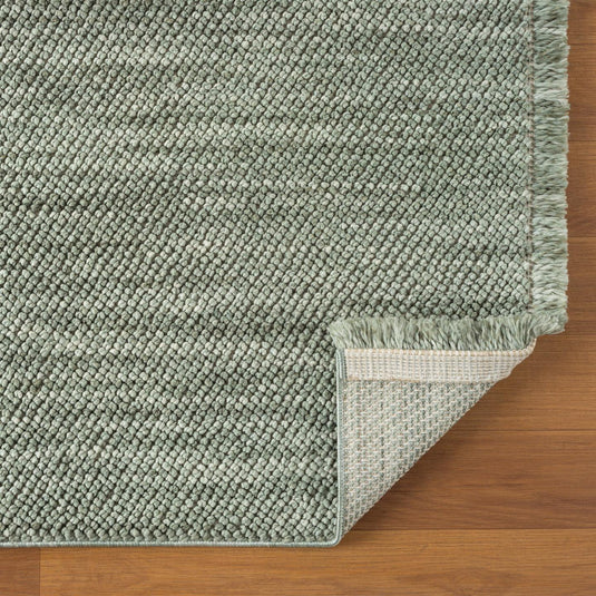 Solid Color Textured 246 Fringed Area Rug