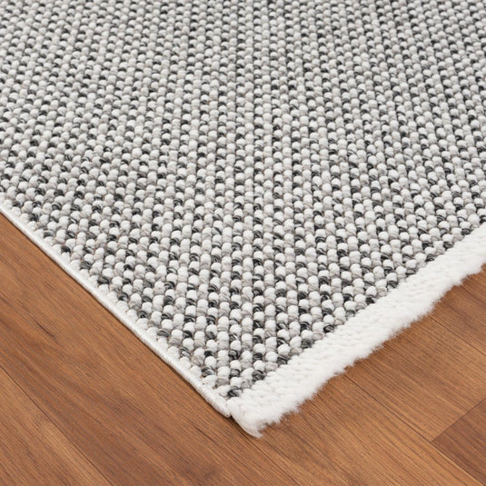 Solid Color Textured 246 Fringed Area Rug