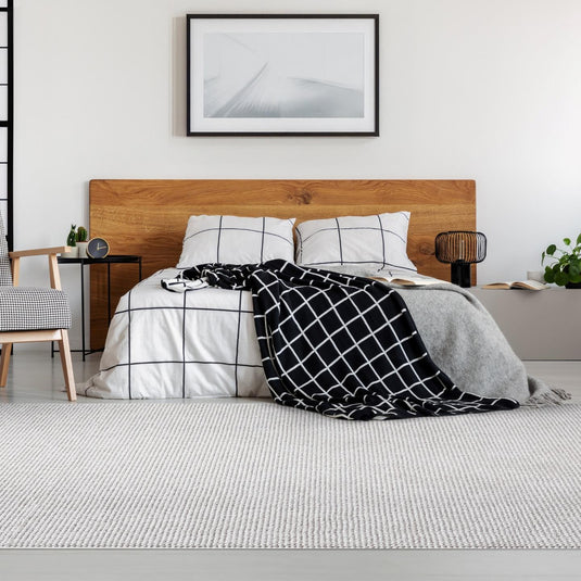 Solid Color Textured 246 Fringed Area Rug