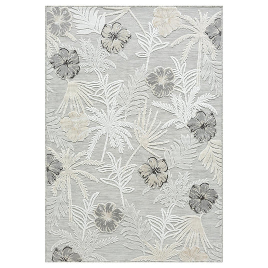 Tropical Palm Leaf 9435 Floral Area Rug