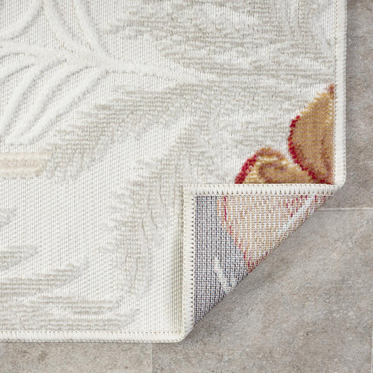 Tropical Palm Leaf 9435 Floral Area Rug