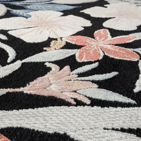 Tropical Leaf 9424 Floral Area Rug