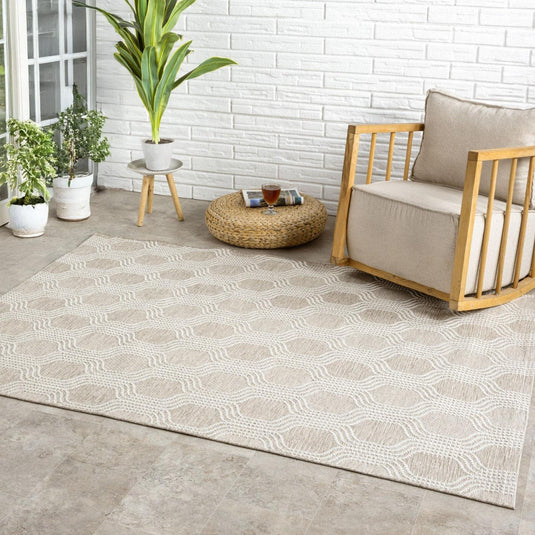 Moroccan 9767 Geometric Trellis Outdoor Area Rug