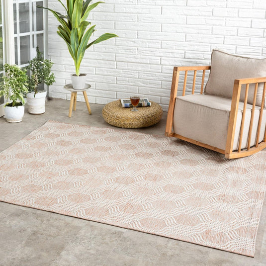 Moroccan 9767 Geometric Trellis Outdoor Area Rug