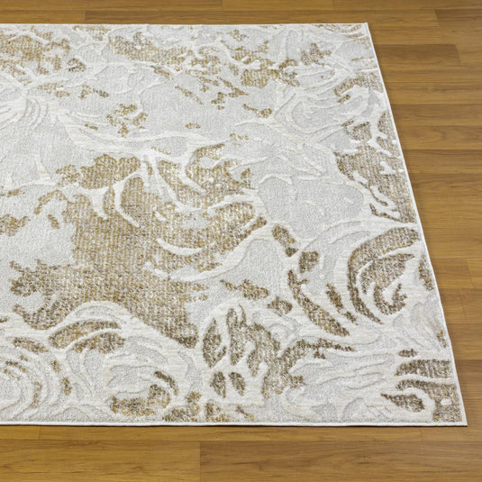 Modern Distressed Marble Abstract 3780 Area Rug