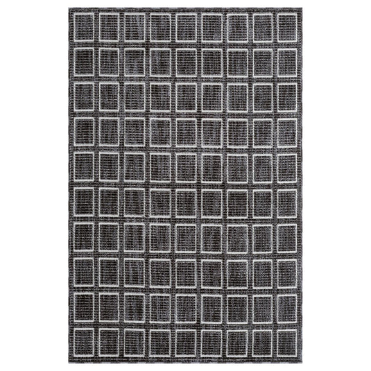 Modern 2933 Geometric Grid Area Rug