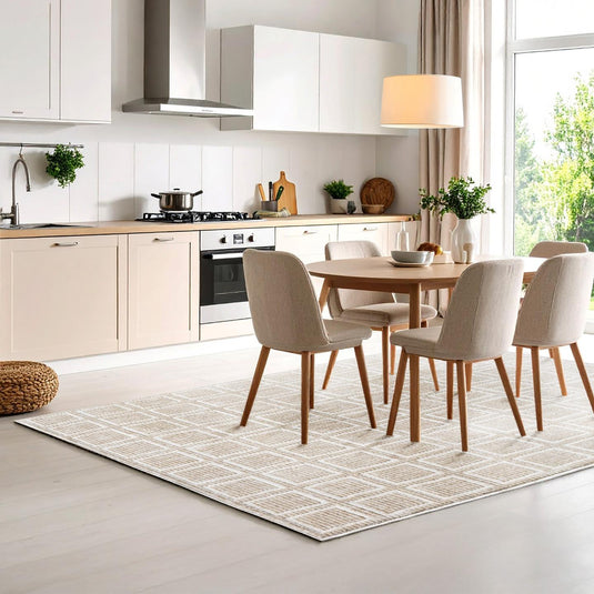 Modern 2933 Geometric Grid Area Rug