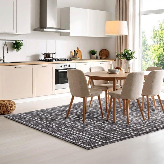 Modern 2933 Geometric Grid Area Rug