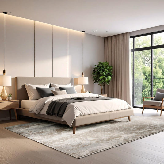 Modern Abstract 6240 Distressed Area Rug