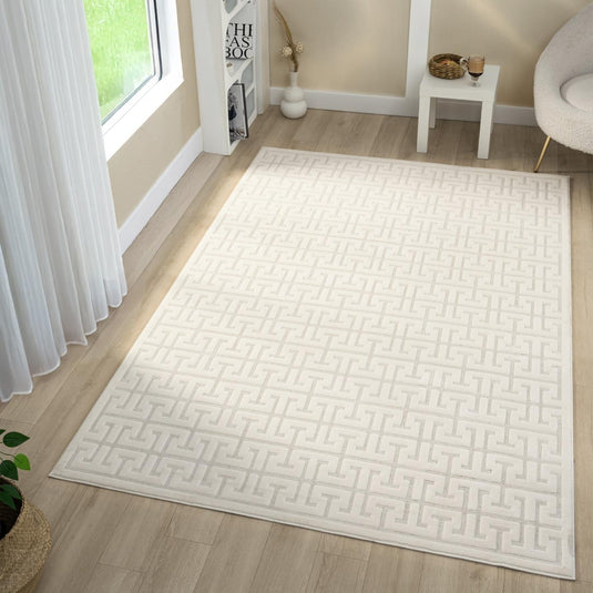 Modern Geometric 6370 Trellis Area Rug