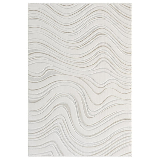 Modern Abstract 6380 Swirl Area Rug