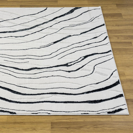 Modern 6422 Abstract Wave Area Rug