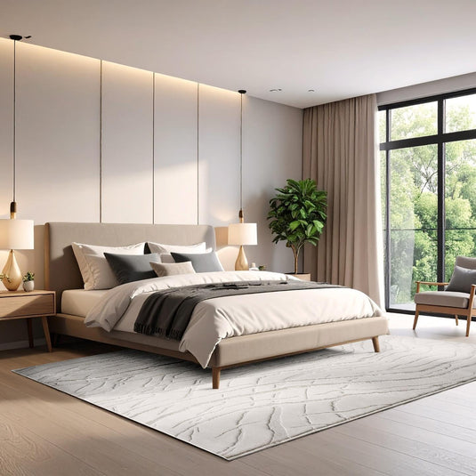 Modern 6422 Abstract Wave Area Rug