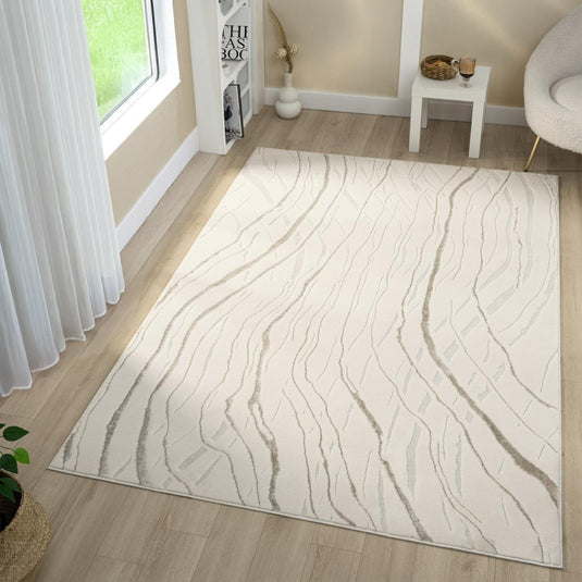 Modern 6422 Abstract Wave Area Rug
