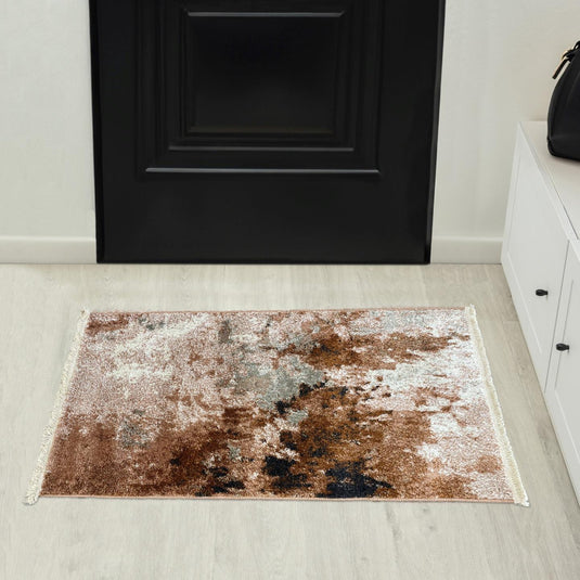 Abstract Fringe Area Rug